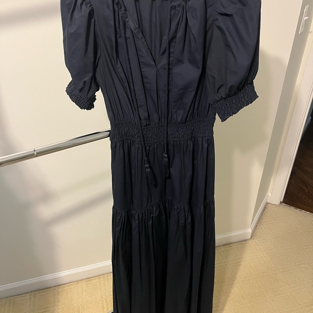 Anthropologie Moon River Brand Navy Midi Dress